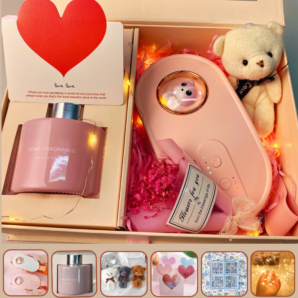 D'Hera gift set, birthday gift for women Unicare, Girlfriend Set 20/10, Christmas, ... including dysmenorrhea Massage Machine