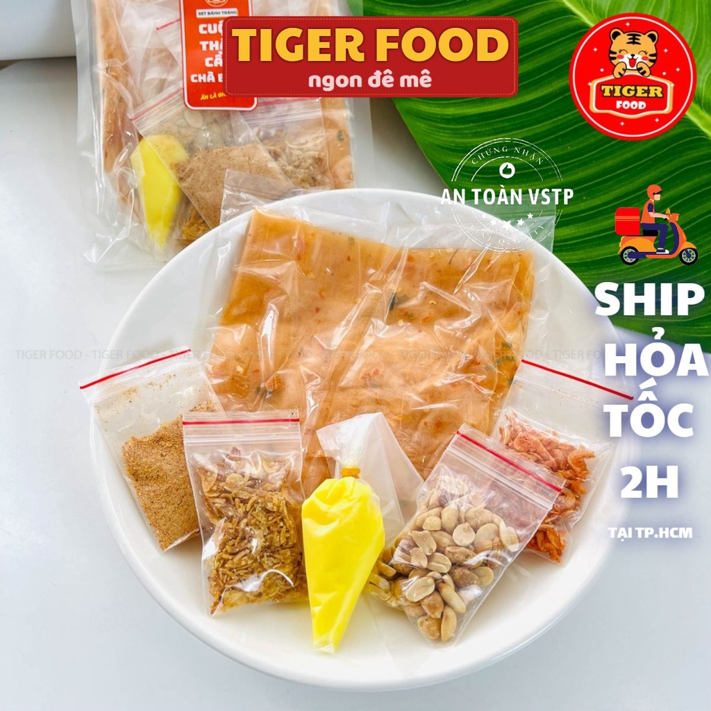 Bánh tráng bơ cuộn thập cẩm 💖TIGER FOOD💖 Siêu phẩm bánh tráng full topping 6 món siêu ngon - Đồ ăn vặt sài gòn