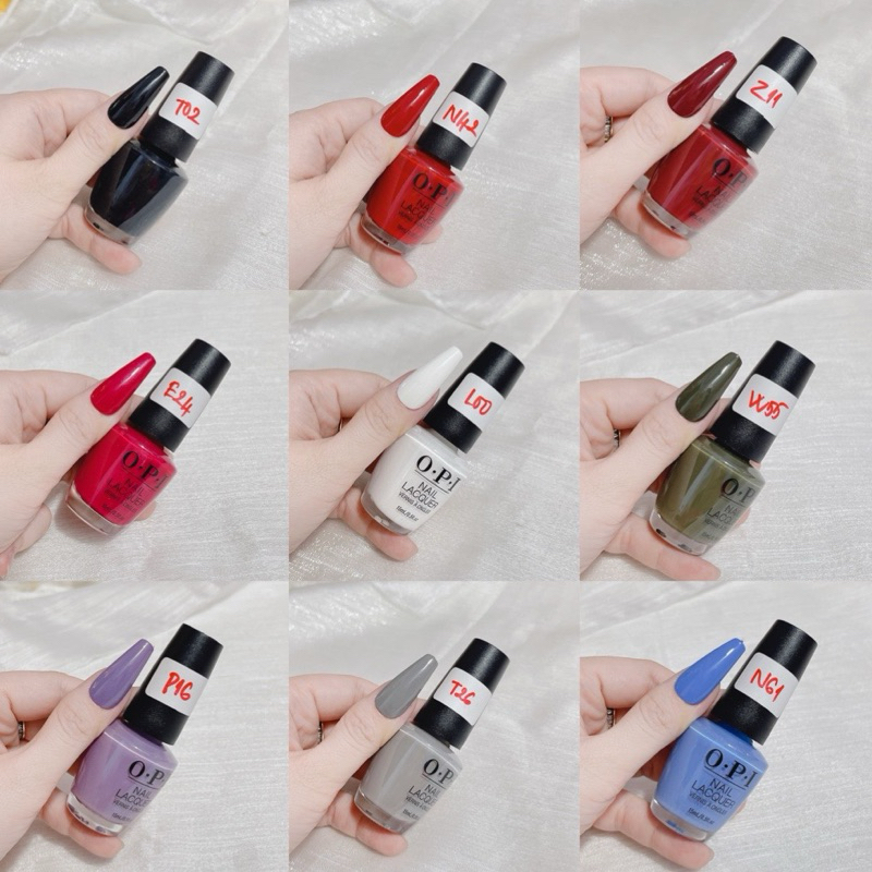 Chuyên sỉ & lẻ sơn OPI đủ các màu chất sơn đậm đặc hàng loại 1 đầu cọ có dập chữ OPI chuẩn màu