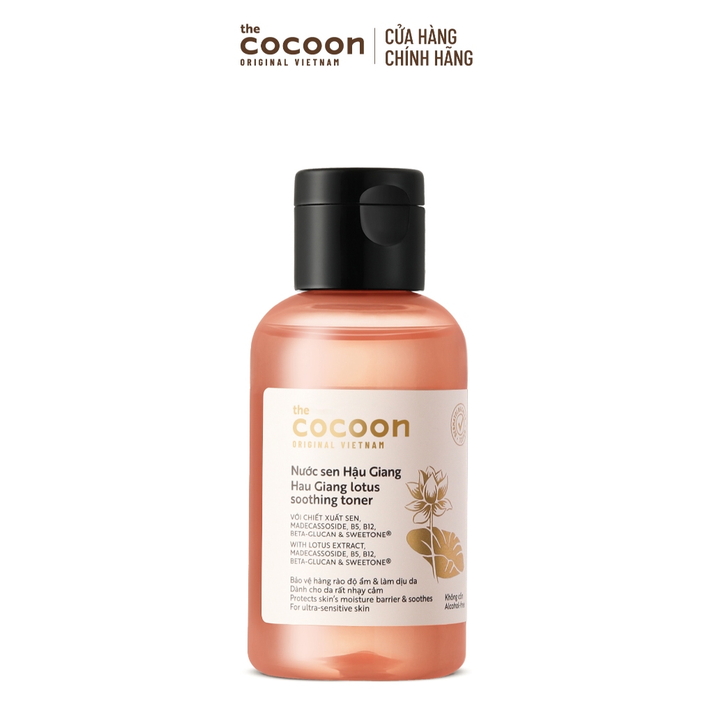 Nước sen Hậu Giang (toner) Cocoon giúp phục hồi đa nhiệm cho da rất nhạy cảm 140ml