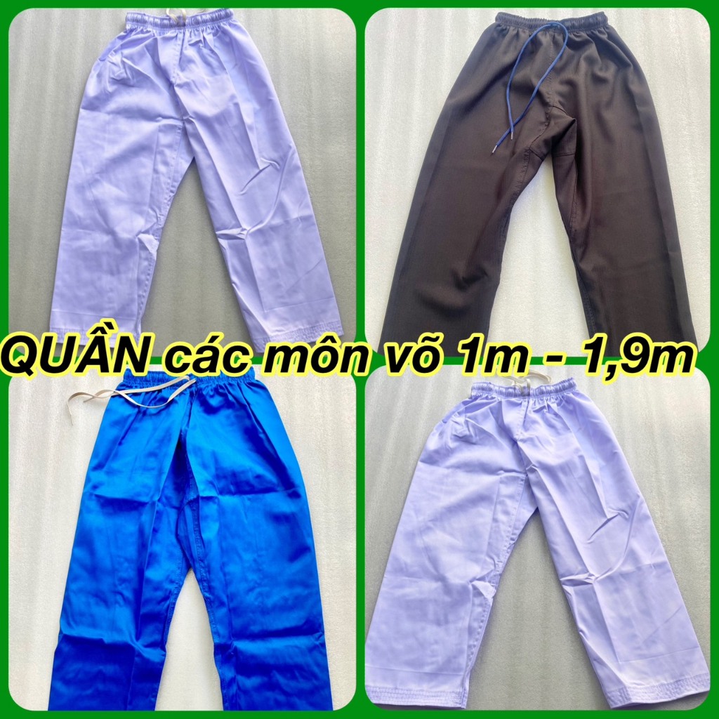 Pants of Vovinam martial arts traditional martial arts karate taekwondo fabric movement 1m to 1.9m martial arts