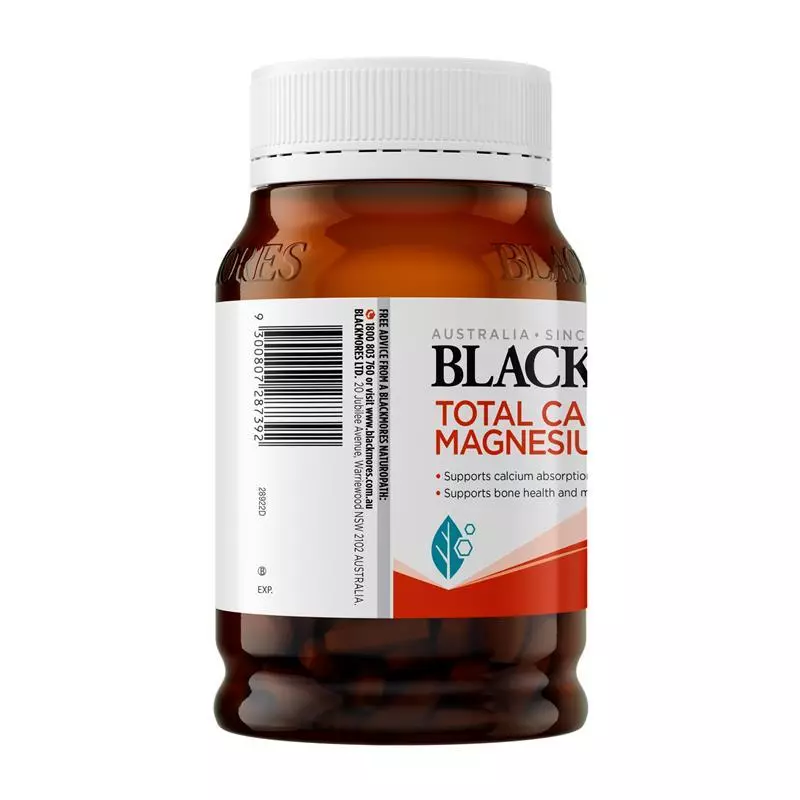 Blackmores Total Calcium Magnesium + D3 200v - Bổ sung canxi + Magie cho xương chắc khỏe