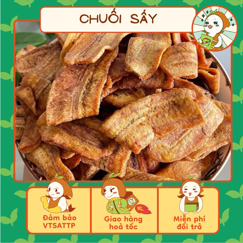 500G Chuối Sấy Mè Gừng Thơm Ngon Giòn Tan, Chuối Sấy Mè Gừng Đặc Biệt, Đồ Ăn Vặt Nhà Mầm.