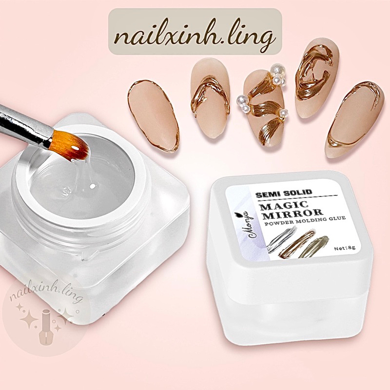 Gel Trong Chà Tráng Gương Chuyên Dụng - Magic Mirror Powder Moding Glue