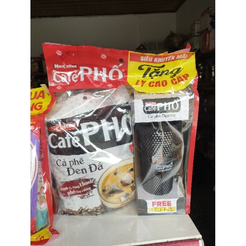 Cà phê Phố ,đen đá Tặng Ly