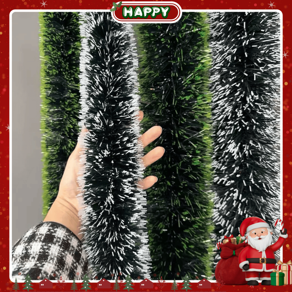 [NOEL 2025] 2M Thick Decorative Fake Pine String - Foxtail String Decorating Pine Trees, Homes, Stages