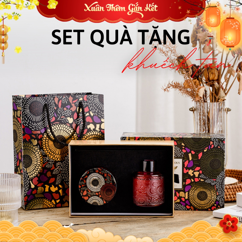 Set nến thơm tinh dầu khuếch tán Chillme quà tặng sinh nhật bạn gái người yêu thư giãn