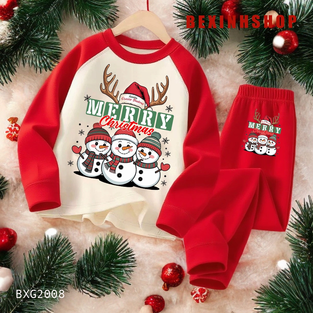 [Noel] Long-sleeved set for boys & girls for Christmas season BXG2007
