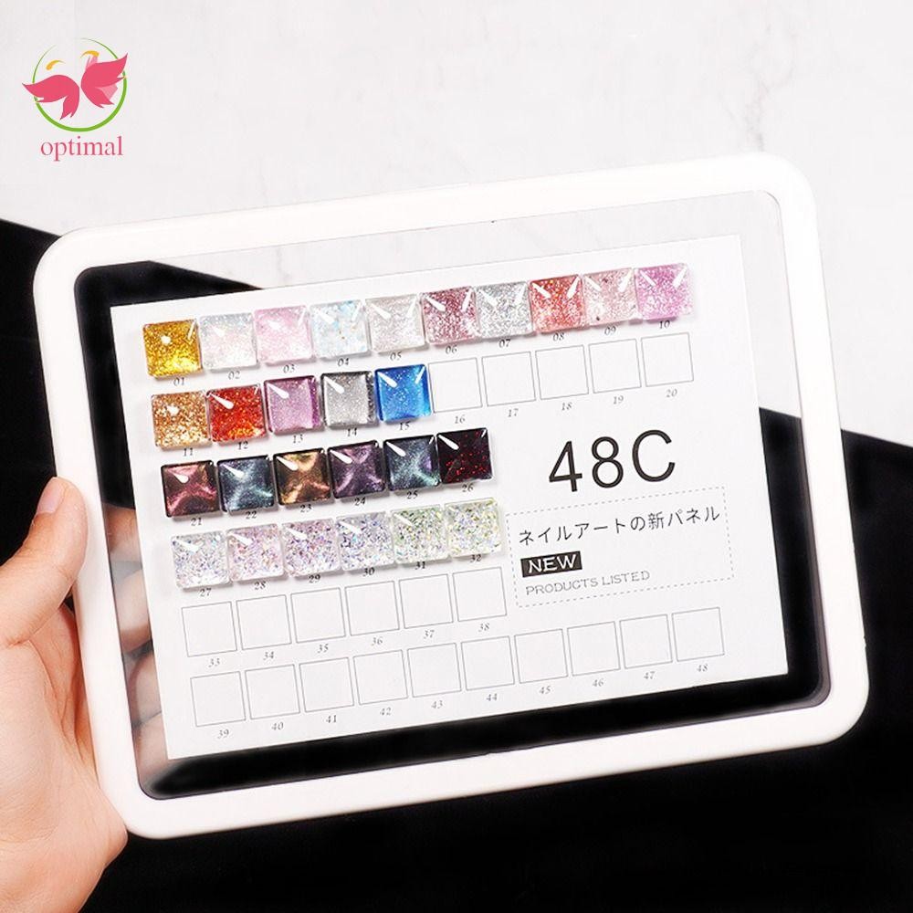 Optimal Limited Nail Color Display Chart Diy Salon Supplies UV Gel Clear Acrylic