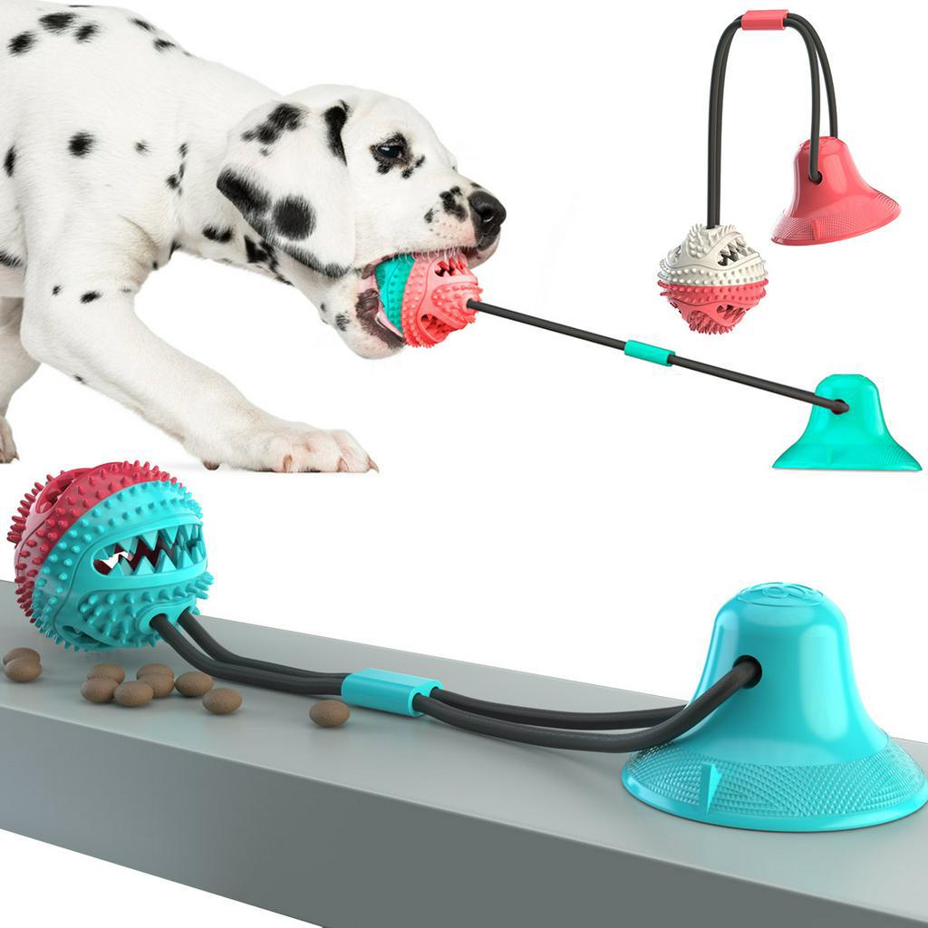 Thú Cưng Hút Dây Rút Bóng Chuông Giọng Nói Chó Con Rò Rỉ Thức Ăn Chậm Đồ Chơi Golden Retriever Labrador Tương Tác Răng Hàm Cắn Đồ Chơi Bóng