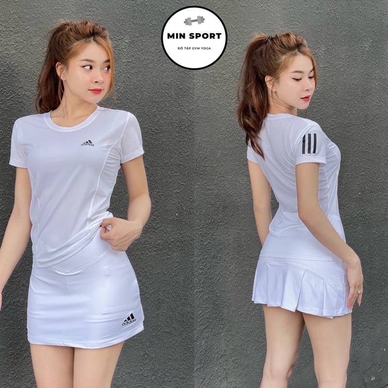 ADS tennis sports dress + short -sleeved t -shirts for golf, tennis, badminton, pickleball ...