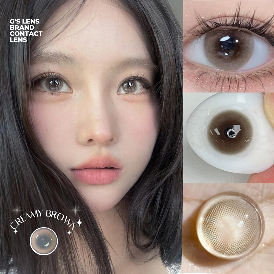 Gslens Creamy Brown contact lenses are creamy in January 6
