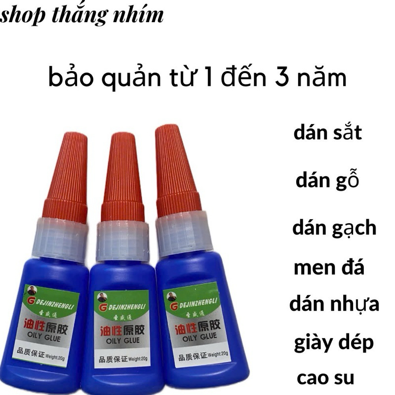 Combo 3 Lọ Keo OILY GLUE  Đa Năng Gấp 50 Lần Keo 502