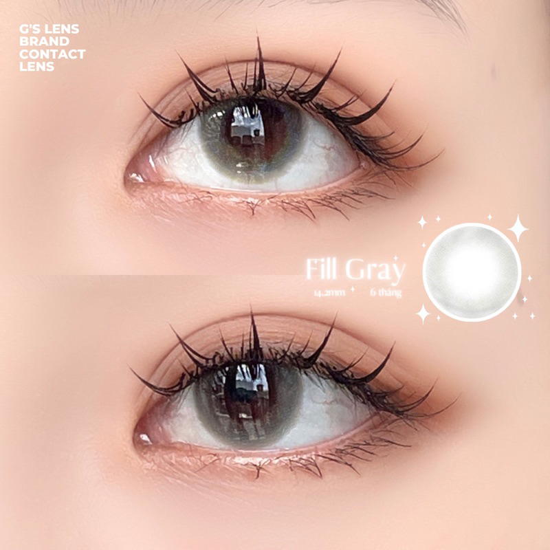 Gslens Fill Gray Lens Gray Lens Clear Close Lens 6 months Less G.Dia 14.2mm has the degree of (0-8)