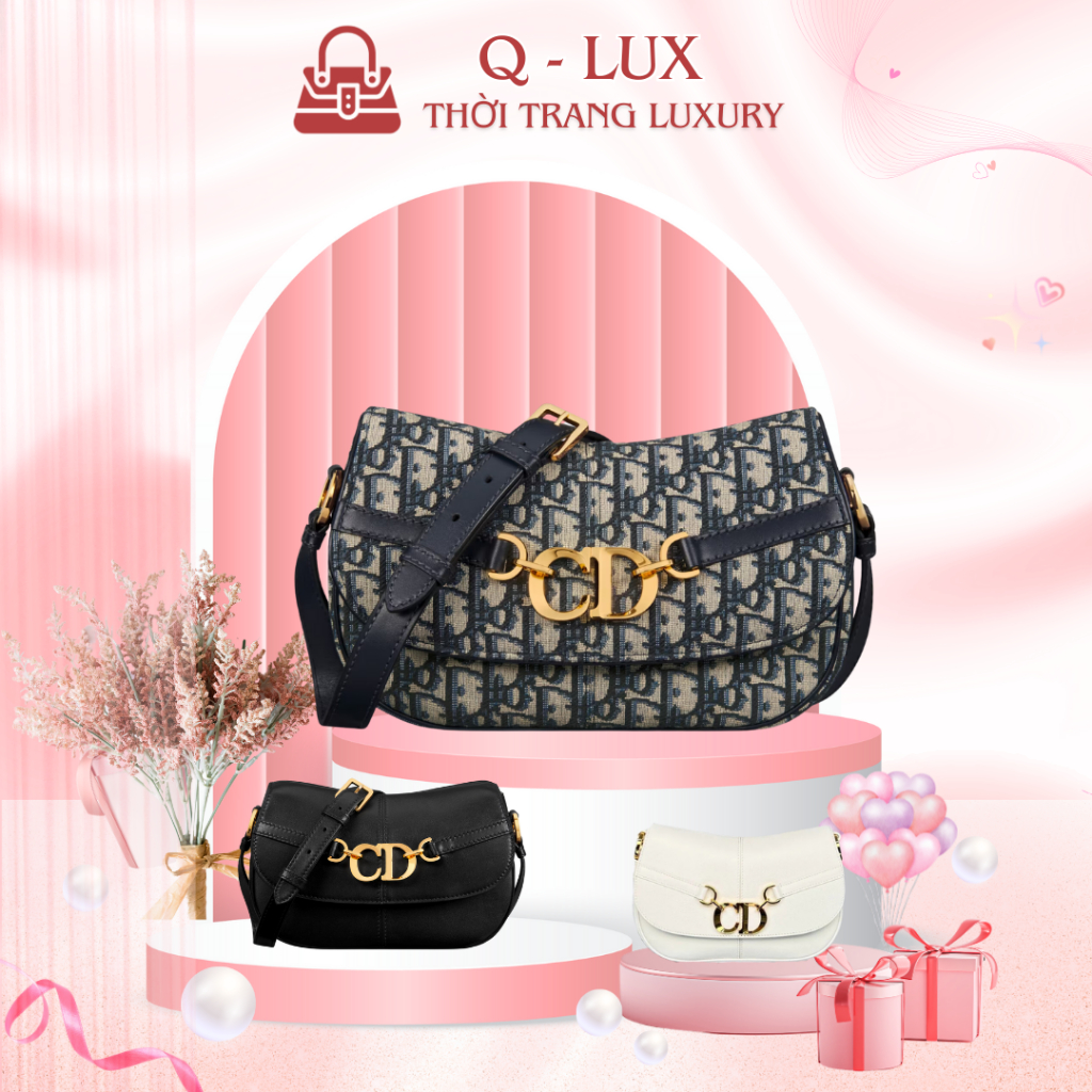 Túi Xách Nữ_Christian D.r CD Besace Size 24cm Đeo Vai, Đeo Chéo Bản Chuẩn S.Cấp Full Box + Bill