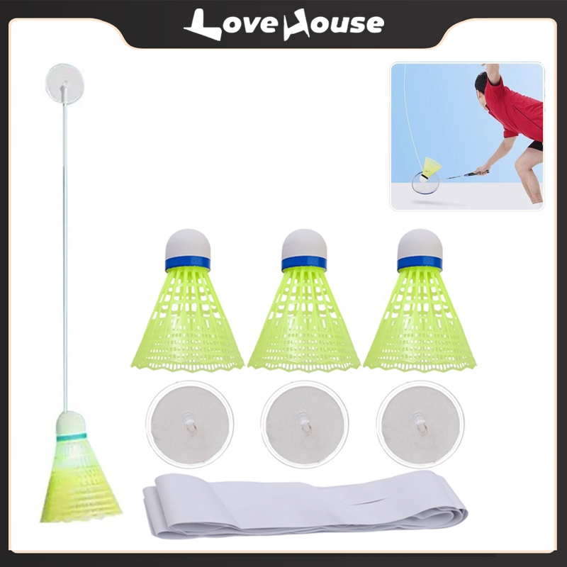 Cầu Lông - Bộ Tập Luyện Cầu Lông Một Mình Trong Nhà - Dây Đàn Hồi Tập Phản Xạ - Tập cầu Lông Chuyên Nghiệp