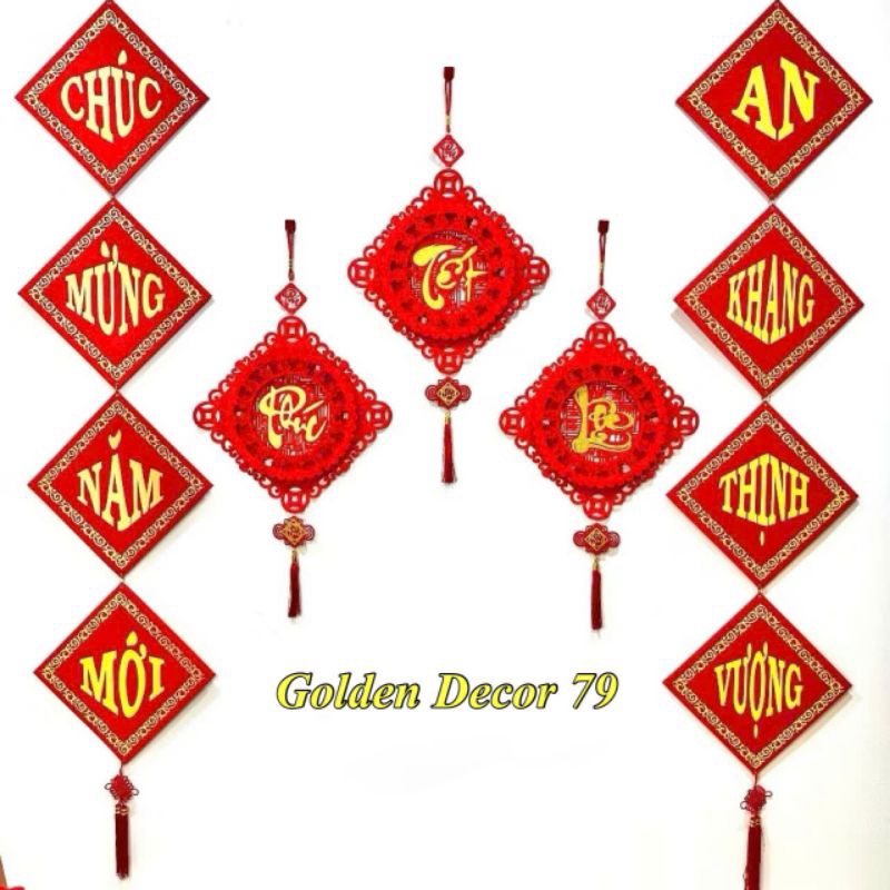 Câu Đối Chúc Mừng Năm Mới - An Khang Thịnh Vượng - Vạn Sự Như Ý (Trang Trí Ngày Tết)