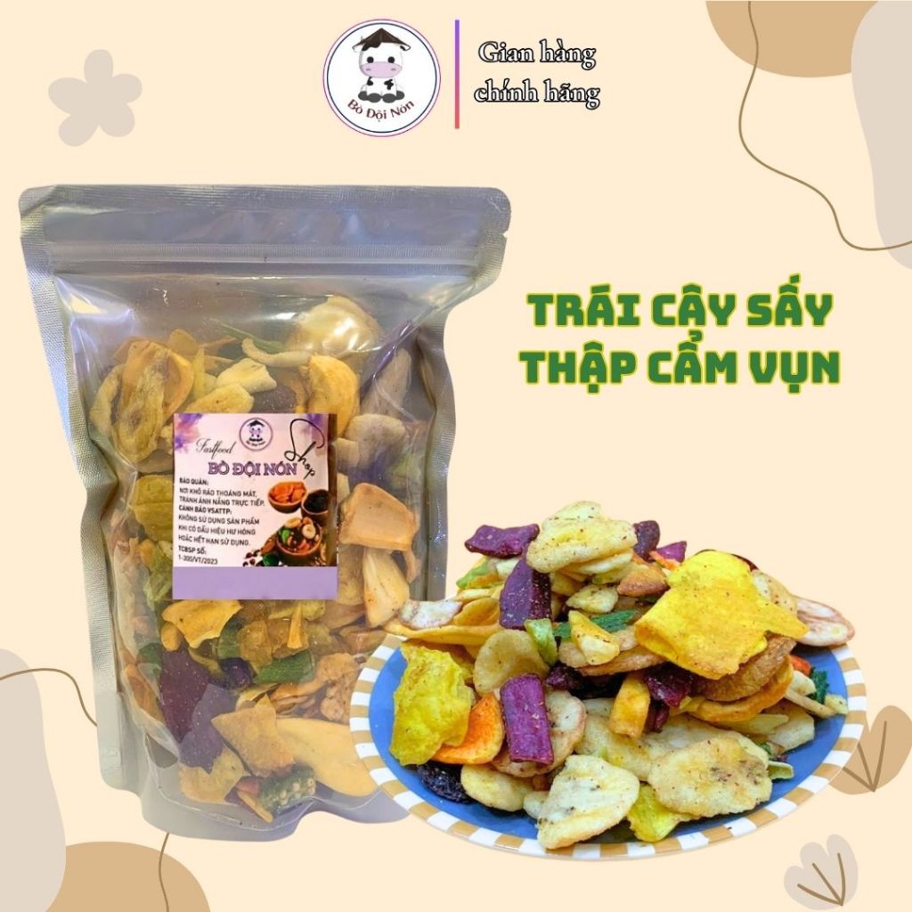 1KG Mixed Dried Fruit Scraps_ Cow in Hat Shop