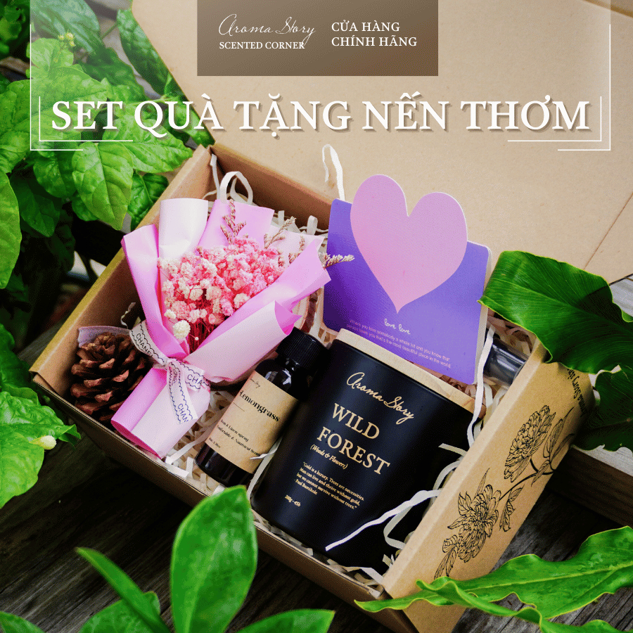 [HOT] Aroma Story candle gift set for Tet holiday, birthday, memories, including scented candles, essential oils, perfumes