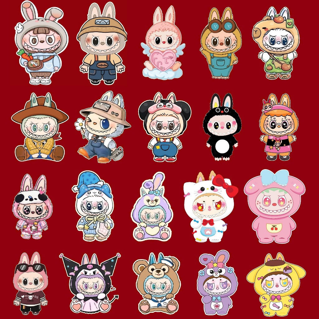 Set 10 & Set 50 Lì Xì Chibi Tết 2025 Hottrend Labubu