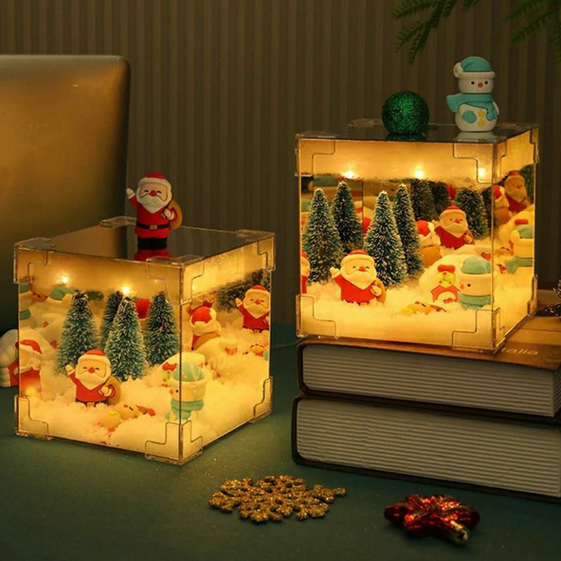 Christmas night lights, Christmas table box lights, hot handmade gifts for the 2025 Christmas season
