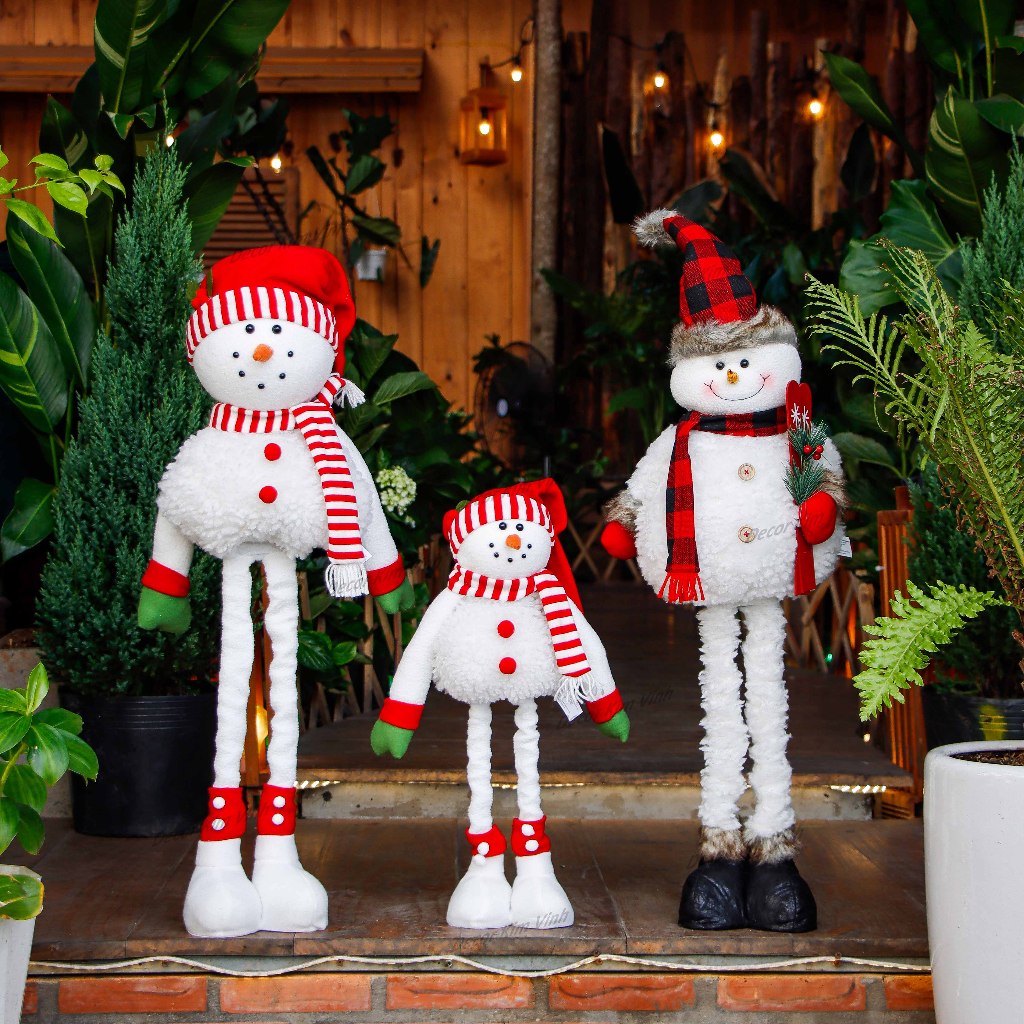 Round Belly Snowman TB07 TB09 Stretch Legs Christmas Decoration Accessories