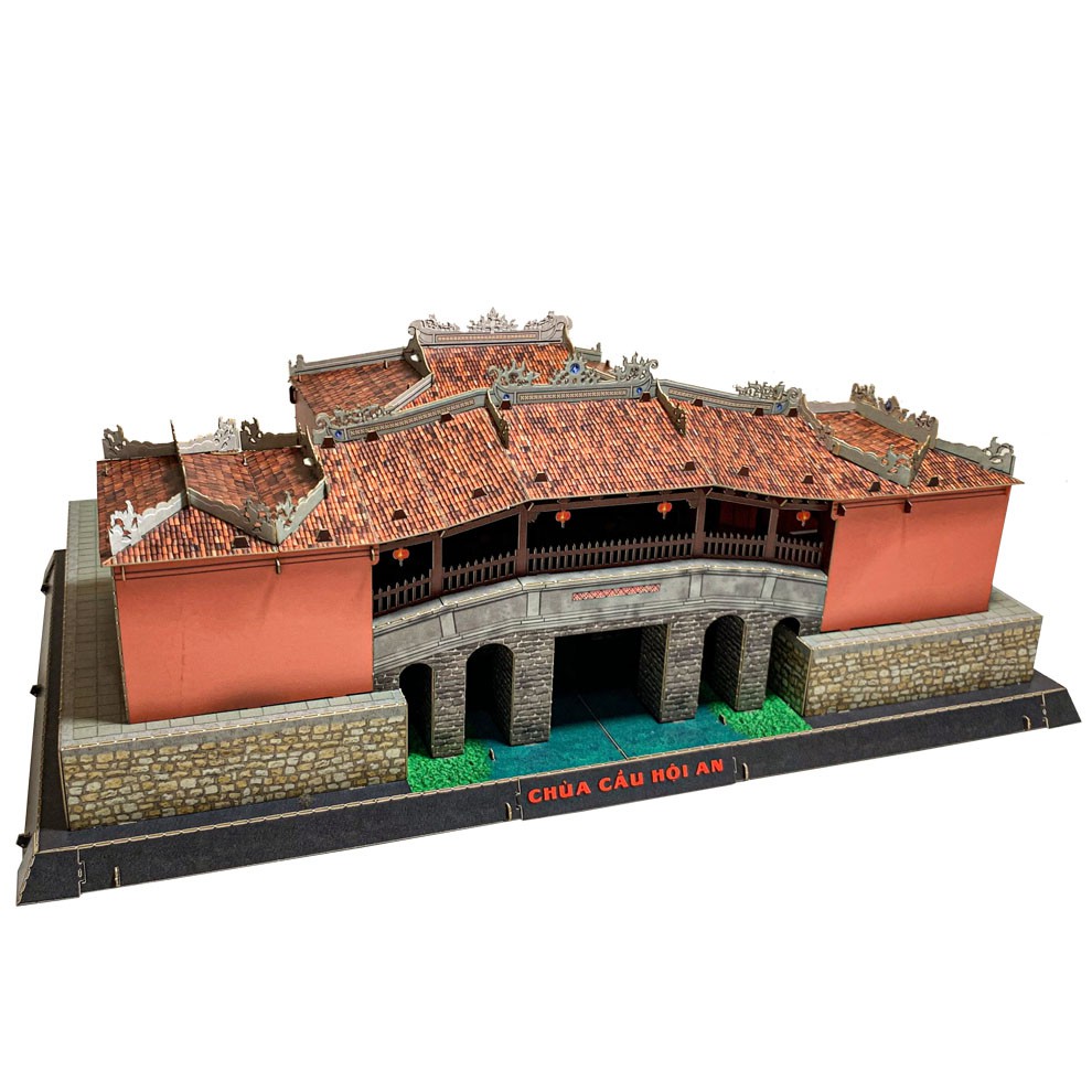 3D Paper Paper Model of Hoi An Bridge Self -assembled version - Tayta