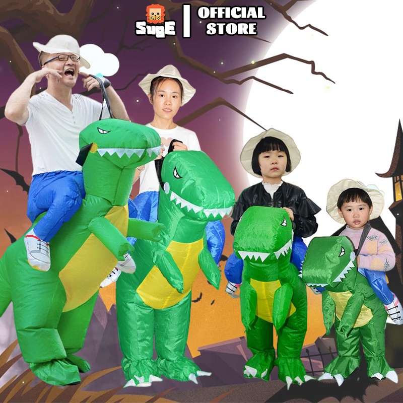 The T-REX dinosaur costume comes with a fun inflatable pump for Halloween, Christmas, and Christmas cosplay | Bear Rabbit House