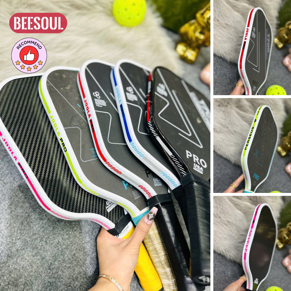 Dán viền vợt Pickleball Joola Pro Perseus IV 16mm 14mm nhiều màu sợi carbon giả lập bản mới nhất2025