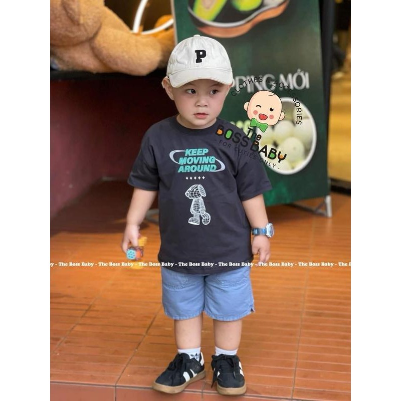 Moving black blue jean set (9-35kg) - SH24252 - Thebosbabyvn cotton